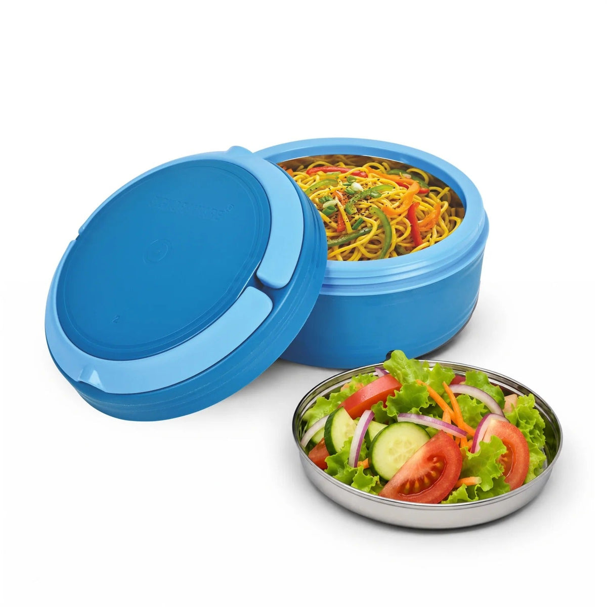 Small Bite Steel Lunch Box Blue