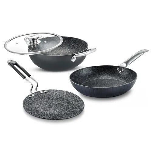 Hard Anodised Non Stick Cookware Set