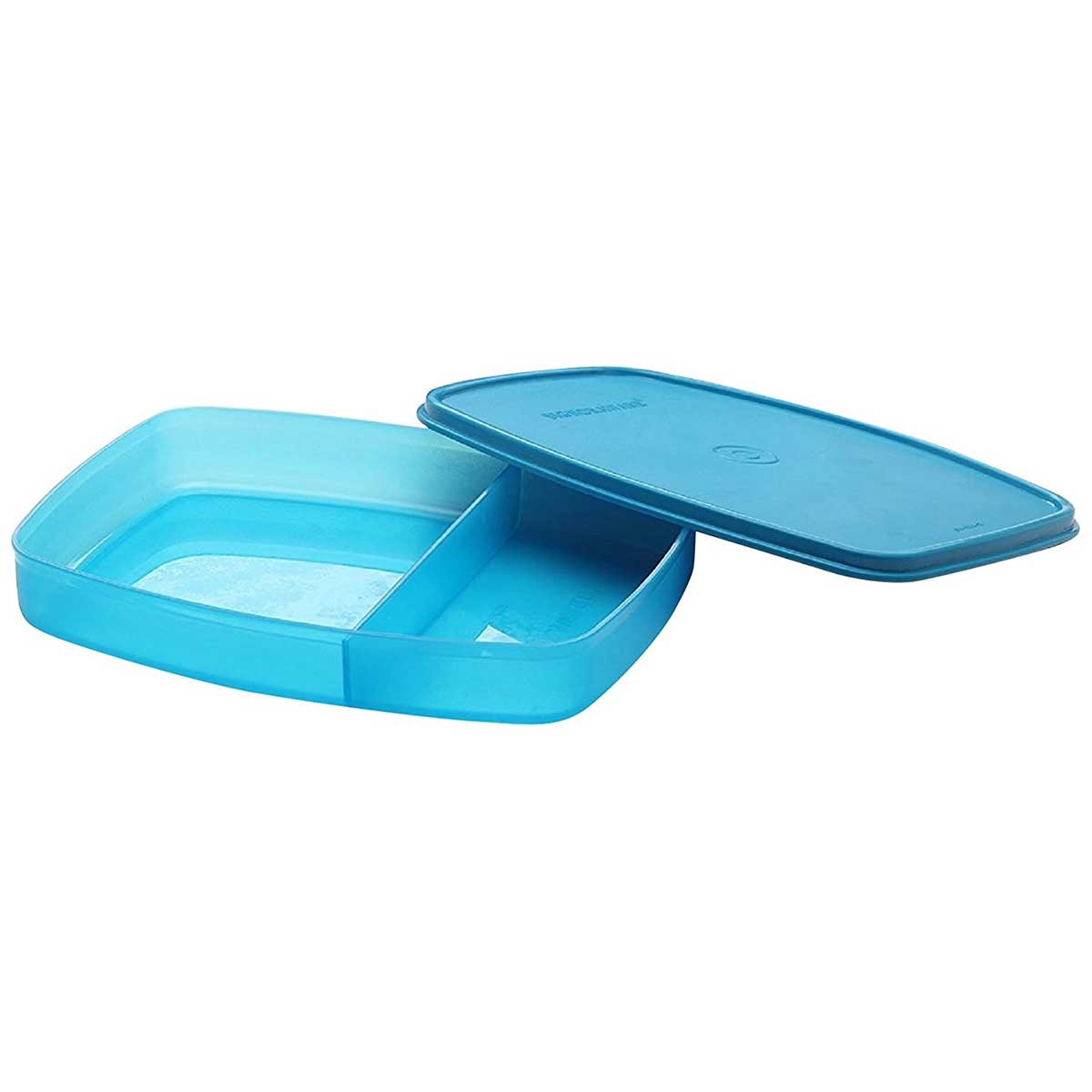 Slim Plastic Lunch Box Big Blue