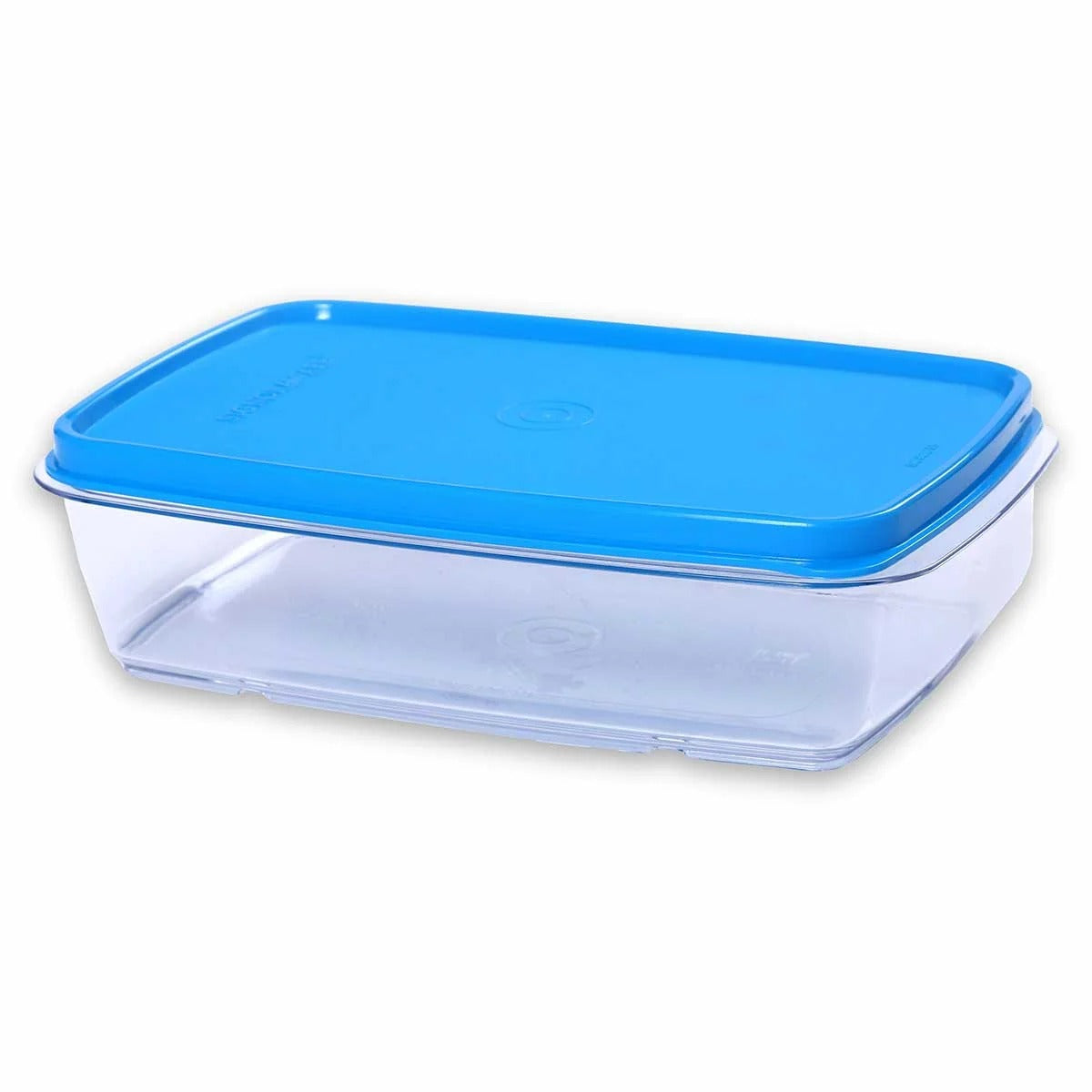 Signoraware Crystal Flat Airtight Plastic Container Blue