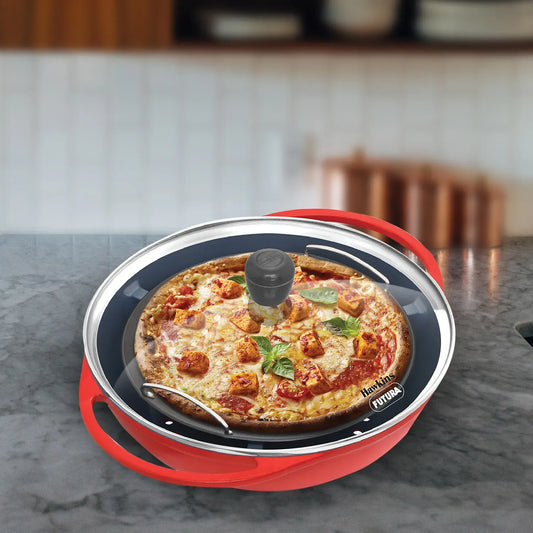Die Cast Pizza Maker & Cake Baker 30 cm with Glass Lid (Pizza)