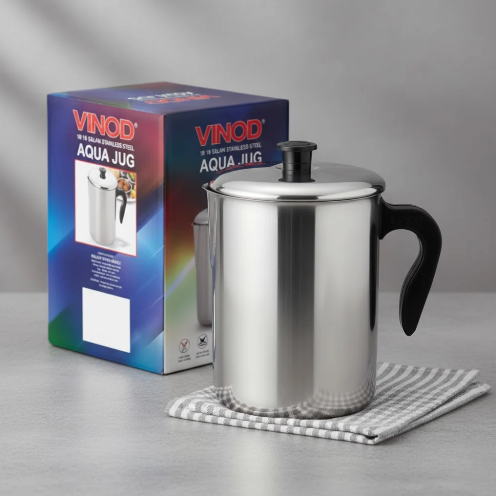 Stainless Steel Aqua Jug Covered 2200 ml