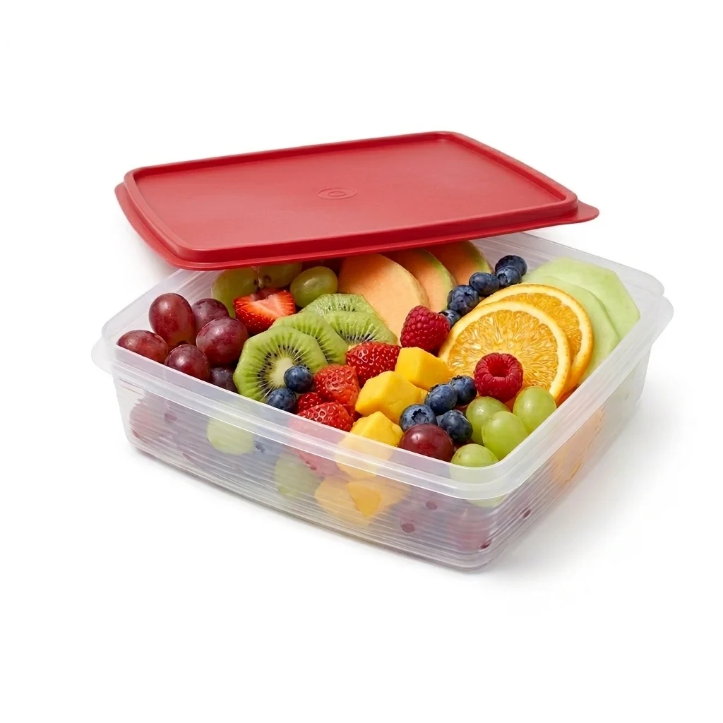 Square Airtight BPA-Free Container Big 3 L Red