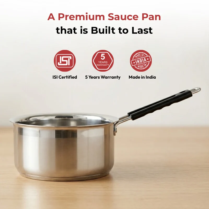 Stainless Steel Royal Saucepan with Long Side Handle Tea Milk Pan No.10