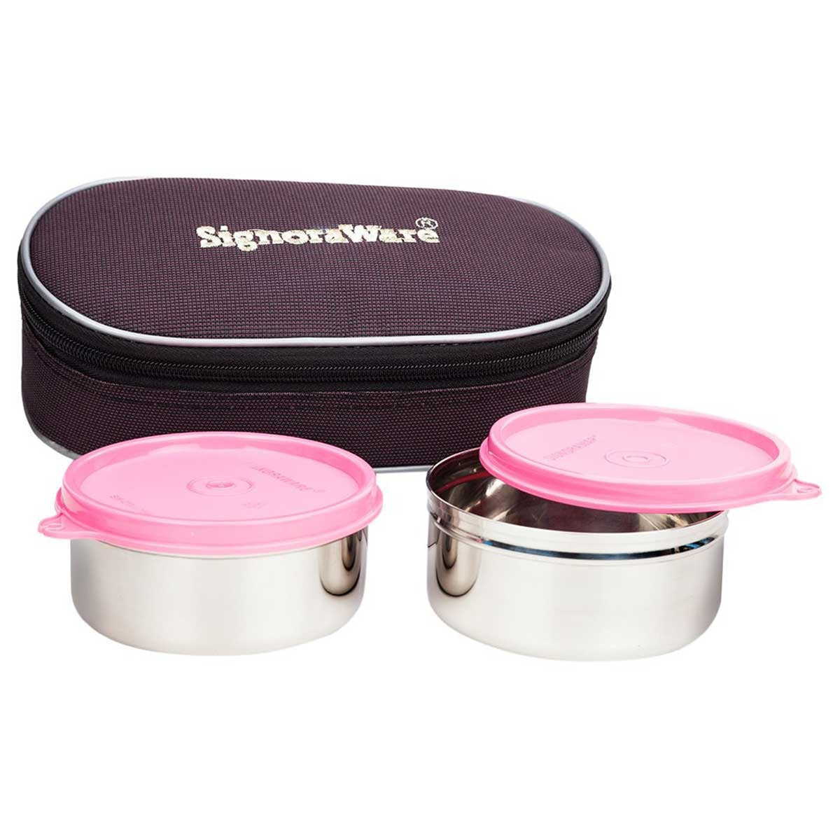Steel Lunch Box Pink