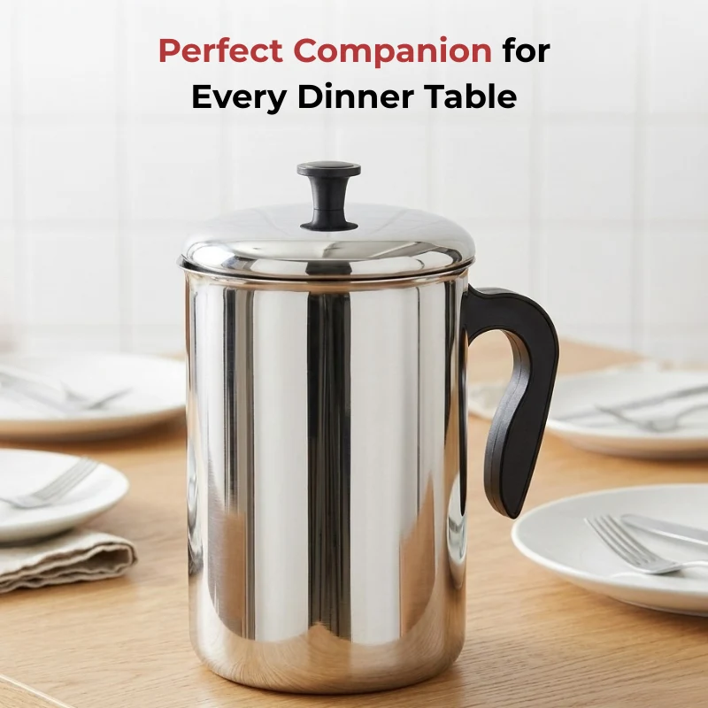 Stainless Steel Aqua Jug Covered 2200 ml