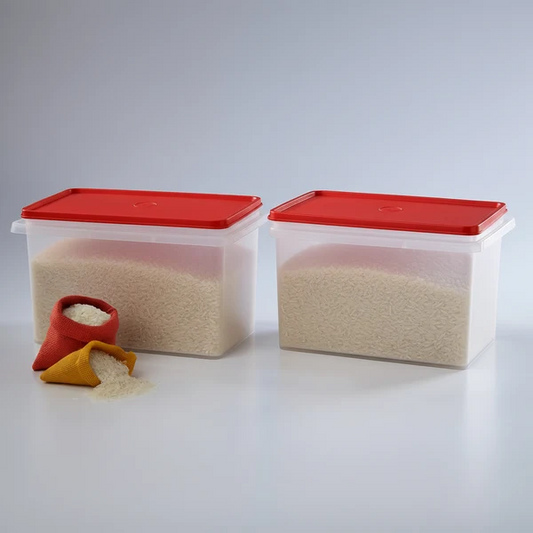 Plastic Rice Keeper 5kg Set of 2 Pieces