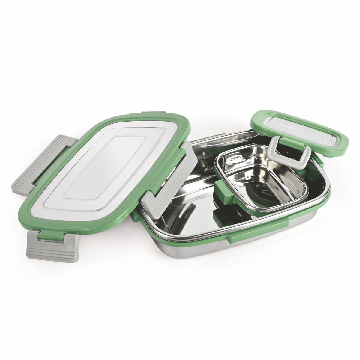 Steel Lunch Box Big (900 ml + 160 ml) Egreen