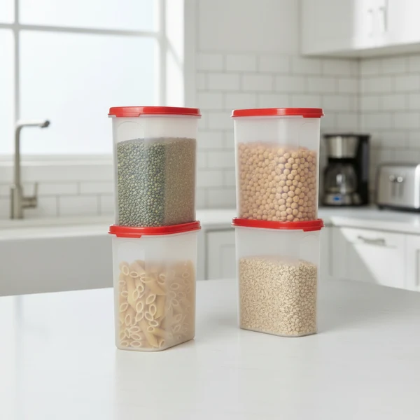 Tupperware MM Oval #3 Set of 4 Airtight Dry Storage Containers (1.7L each)