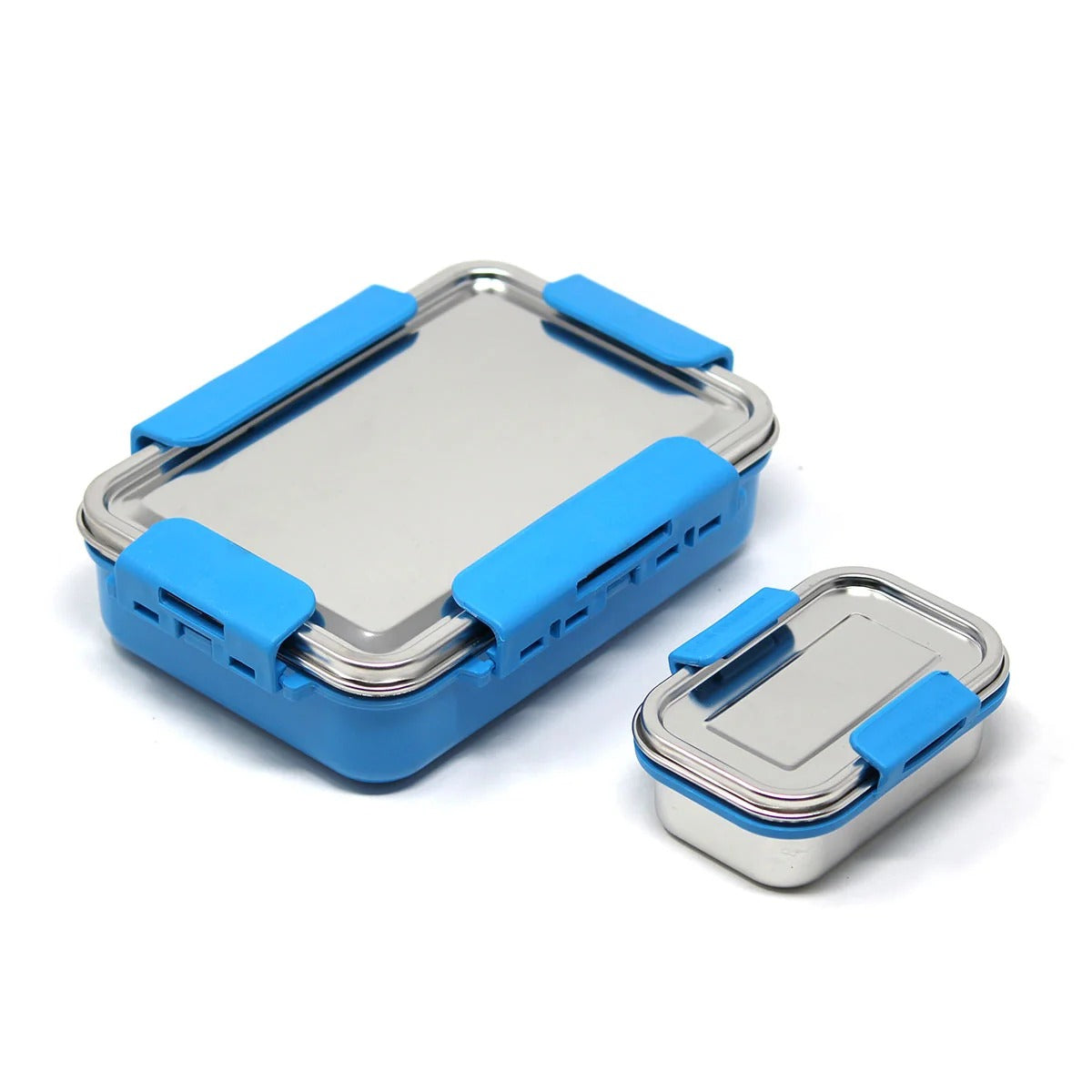 All Steel Small Lunch Box Blue