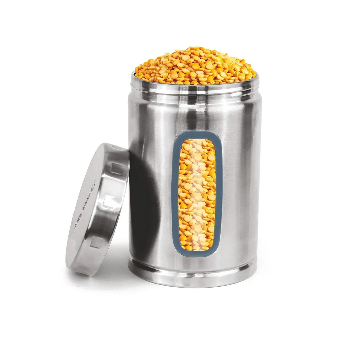 Steel Container Deluxe Window Round 2000 ml