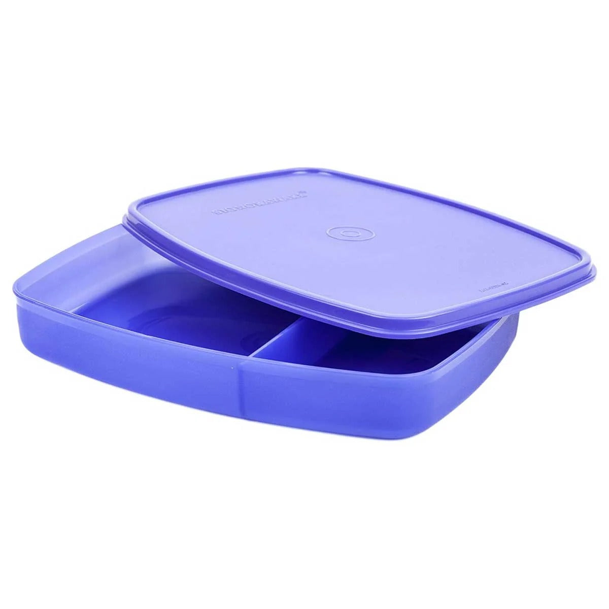 Slim Plastic Lunch Box Big Violet