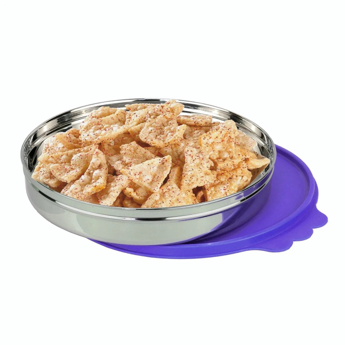Box Storage Small Steel Container 1.6 L - Design 2 Purple