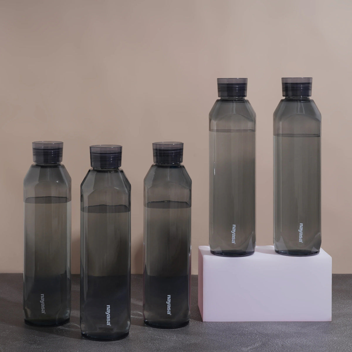 Space Plastic Water Bottle Leak Proof BPA Free Grey