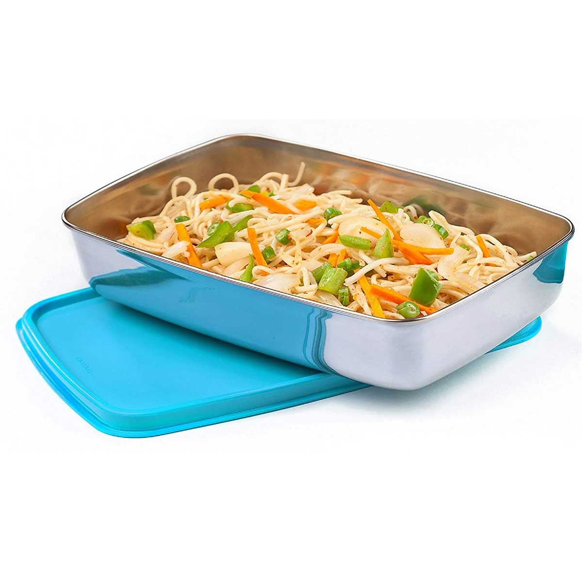 Crispy Small Steel Container 550 ml Blue