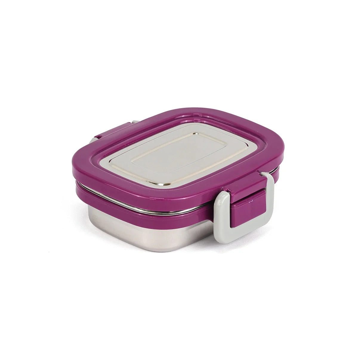 Steel Rectangular Container with Steel Lid 160 ml Purple