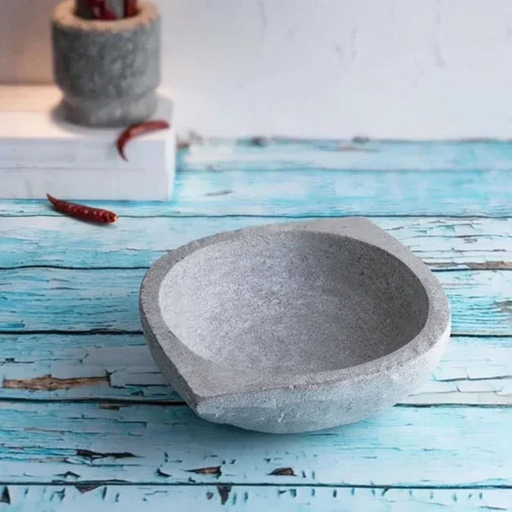 Soapstone Kalchatti Kadai Treated Small
