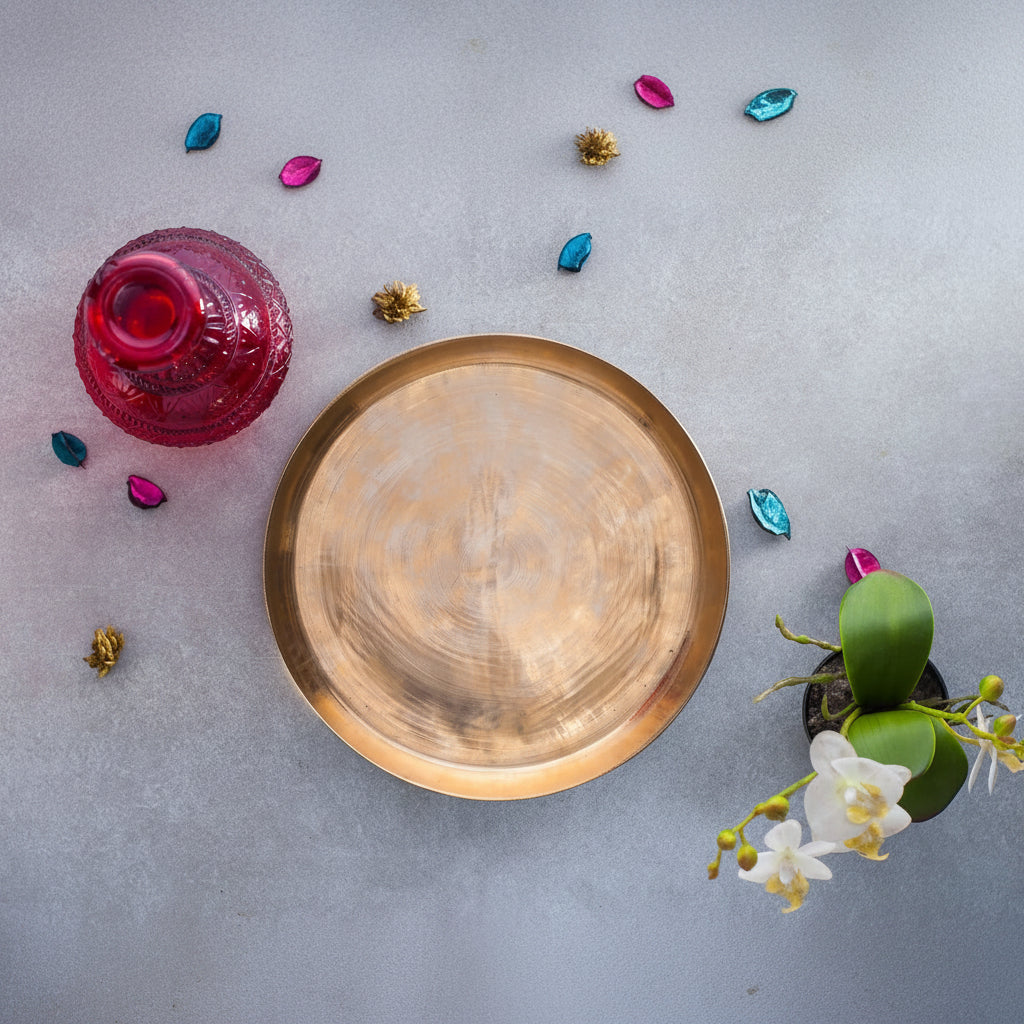 Kansa Bronze Handcrafted Dinner Plate
