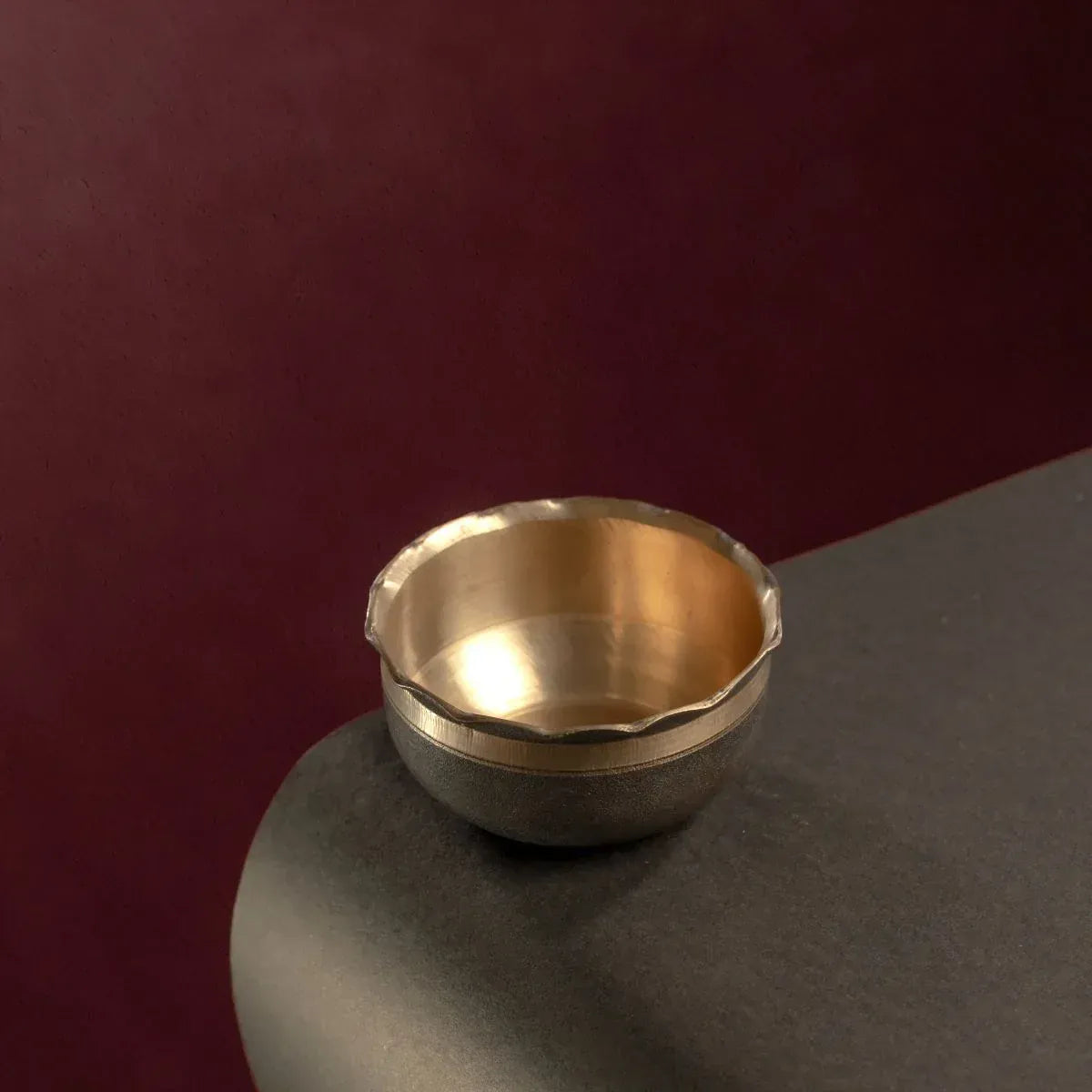 Kansa Bronze Serving Bowl Petal Shape