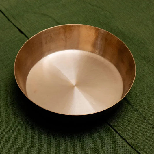 Kansa Serving Bowl Handcrafted Bronze Large