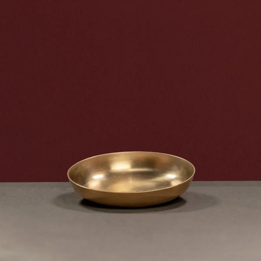 Kansa Snack Plate Handcrafted Bronze Serveware