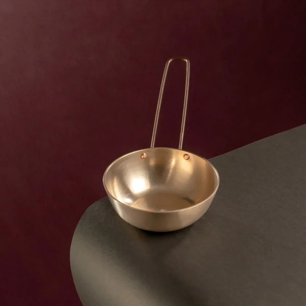 Kansa Tulsi Tadka Pan Medium Handcrafted Bronze Bell Metal