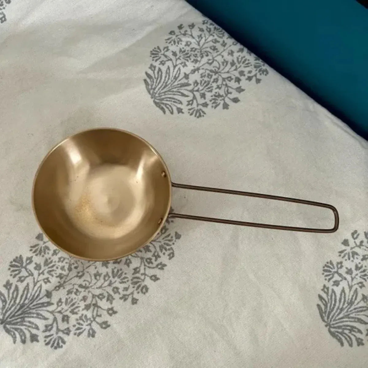 Kansa Tulsi Tadka Pan Medium Handcrafted Bronze Bell Metal