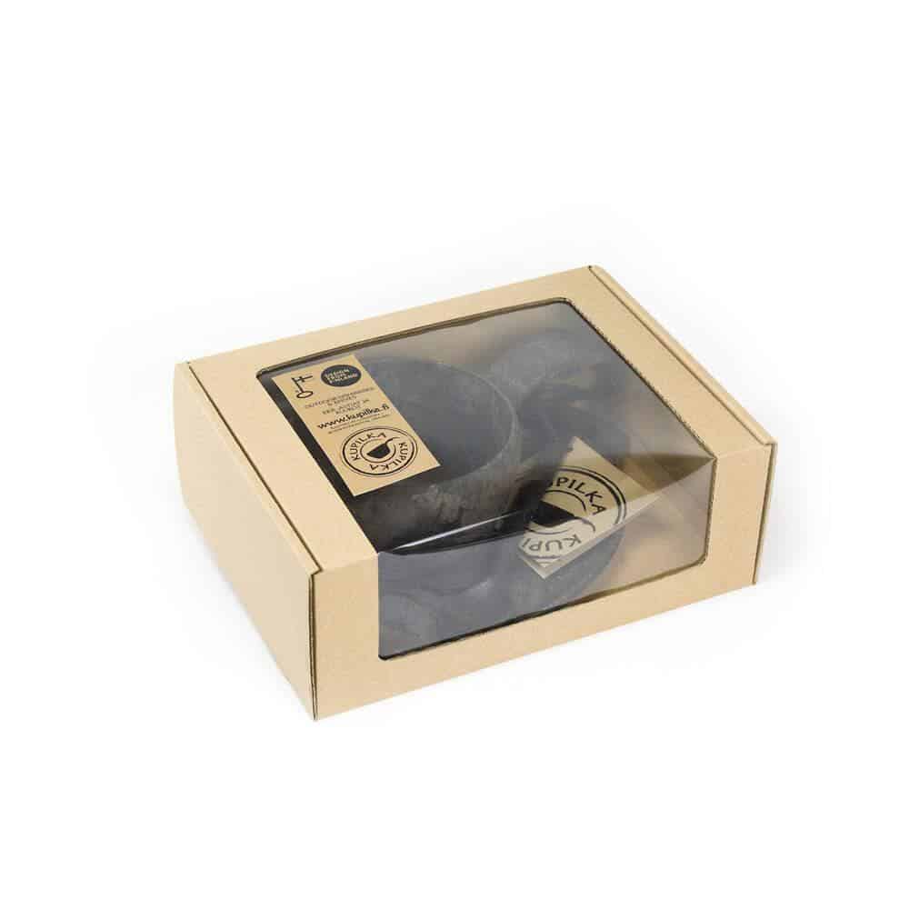 Dining Gift Set with Cups and Plates Black