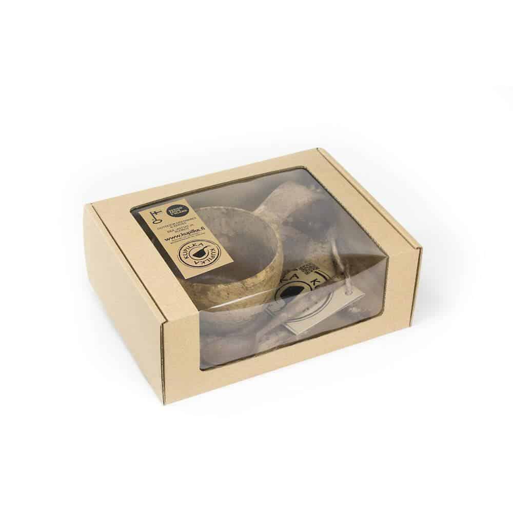 Dining Gift Set with Cups and Plates Brown