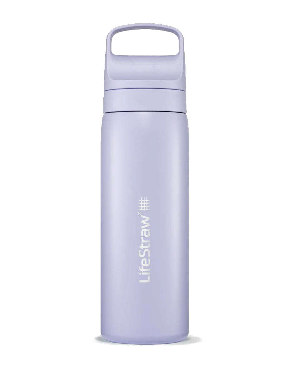Stainless Steel Filter Water Bottle 700ml Thistle Purple