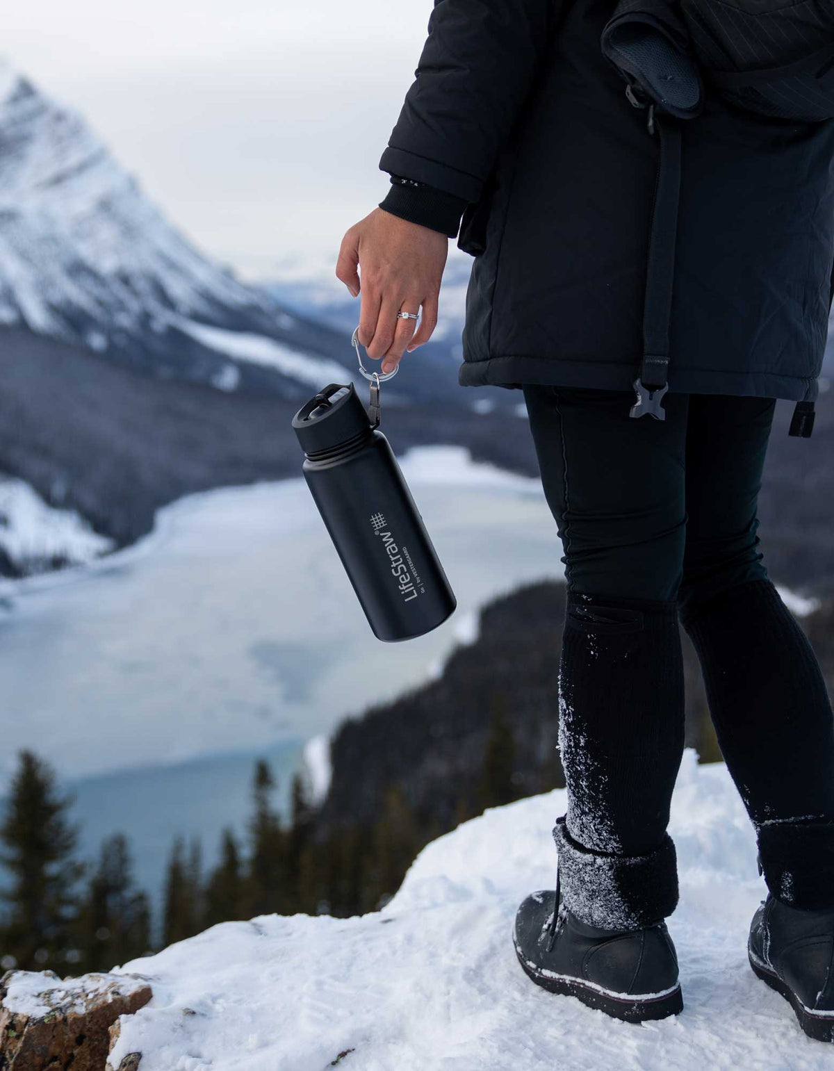 Stainless Steel Filter Water Bottle 700ml with Membrane