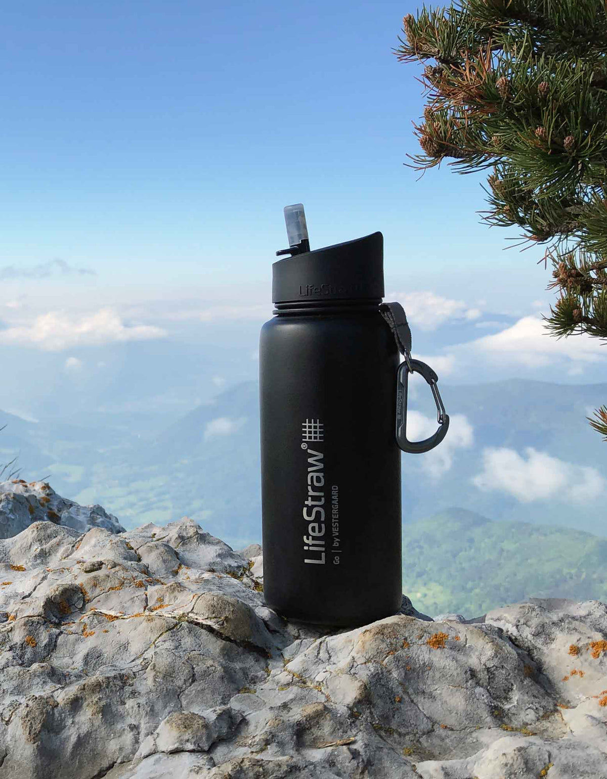 Stainless Steel Filter Water Bottle 700ml with Membrane