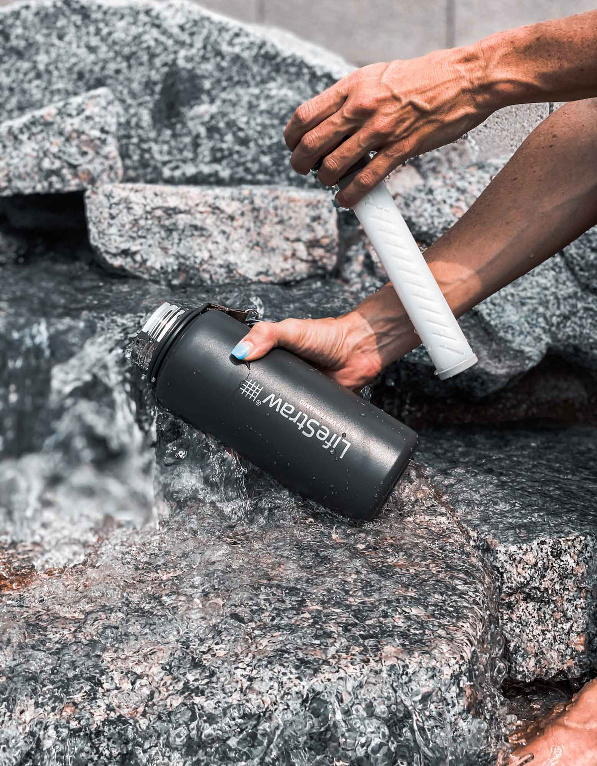 Stainless Steel Filter Water Bottle 700ml with Membrane
