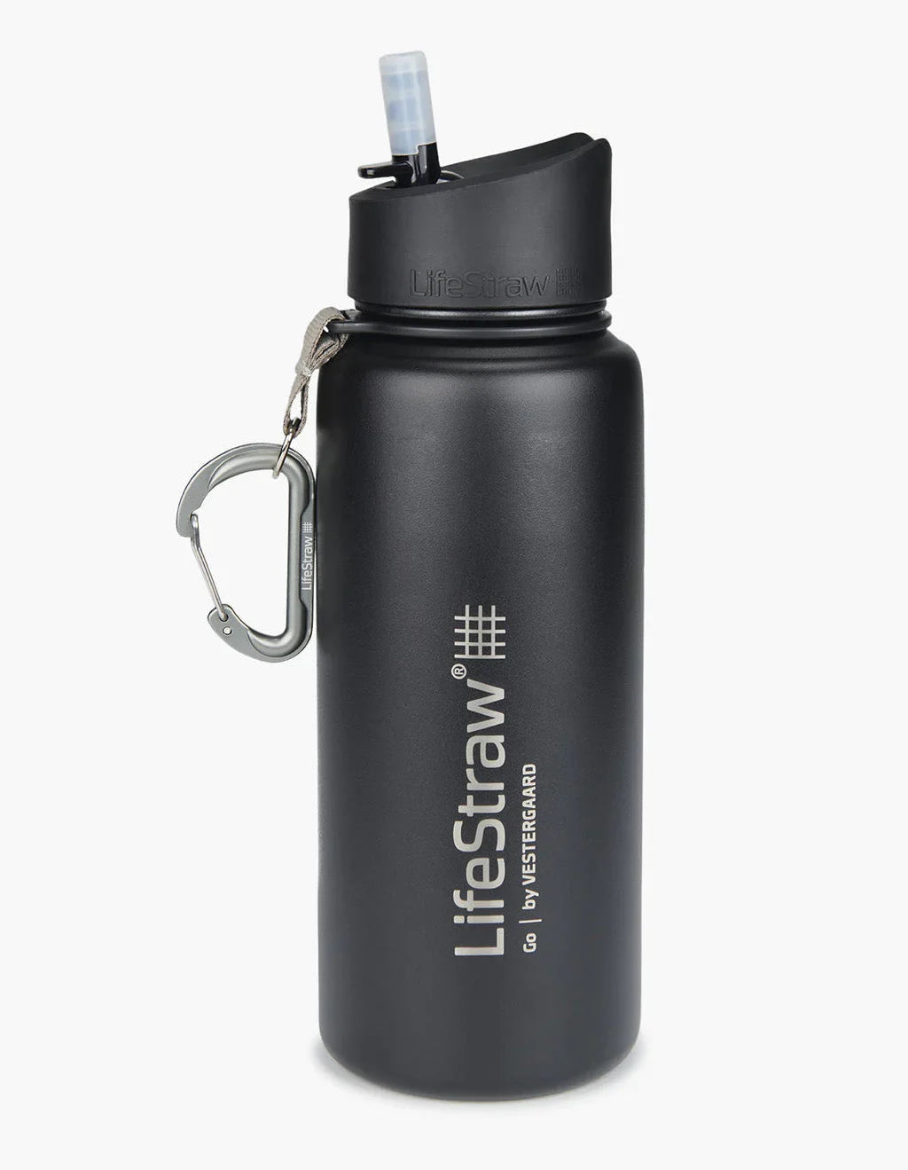 Stainless Steel Filter Water Bottle 700ml with Membrane Black