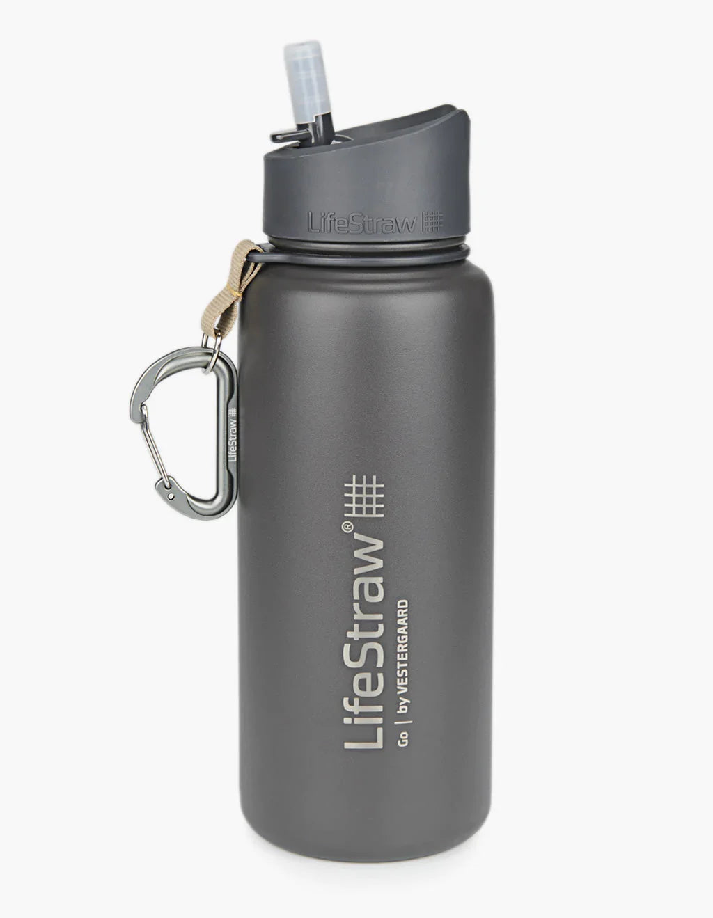 Stainless Steel Filter Water Bottle 700ml with Membrane Grey
