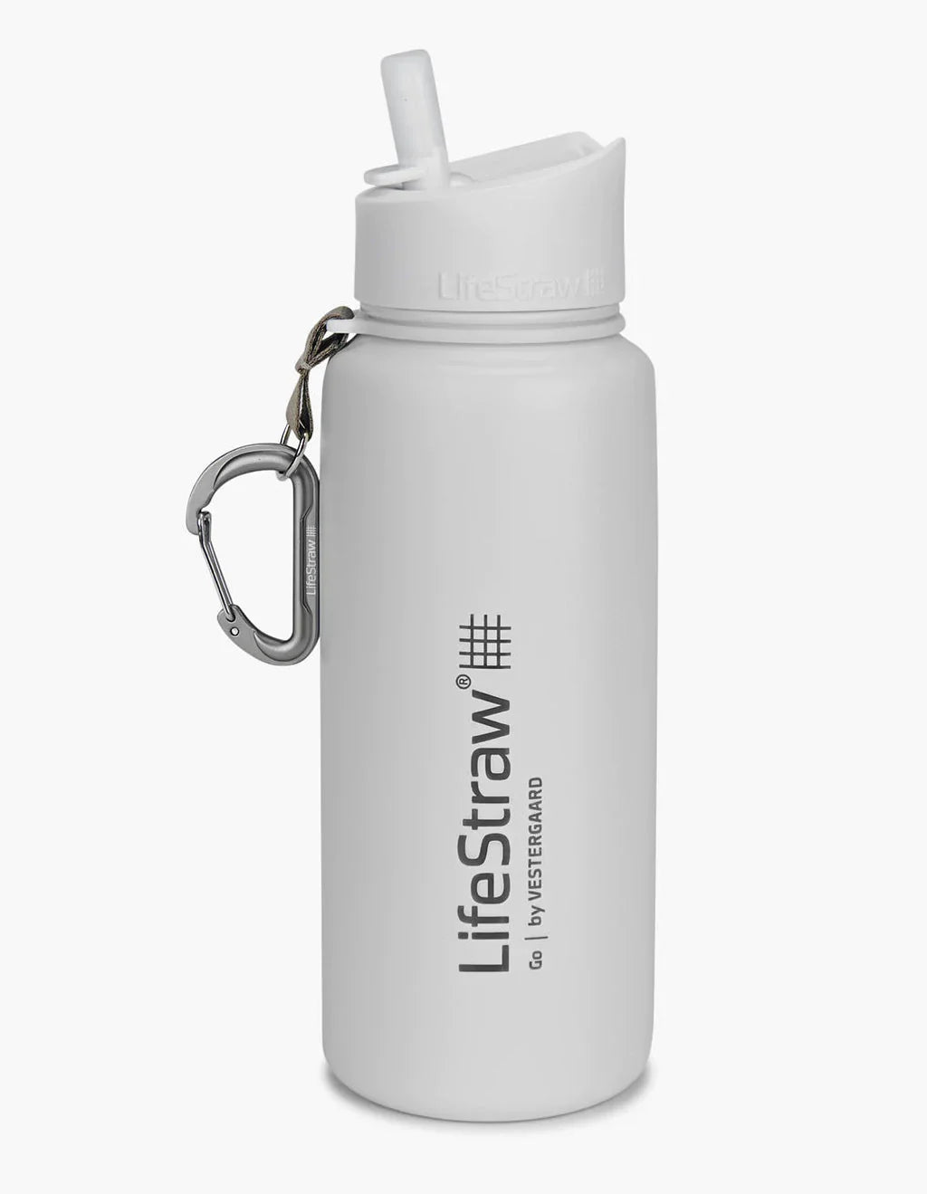 Stainless Steel Filter Water Bottle 700ml with Membrane White