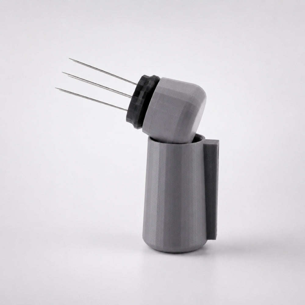 Espresso WDT Tool with Magnetic Holder, Needle Coffee Stirrer Matte Ash Grey