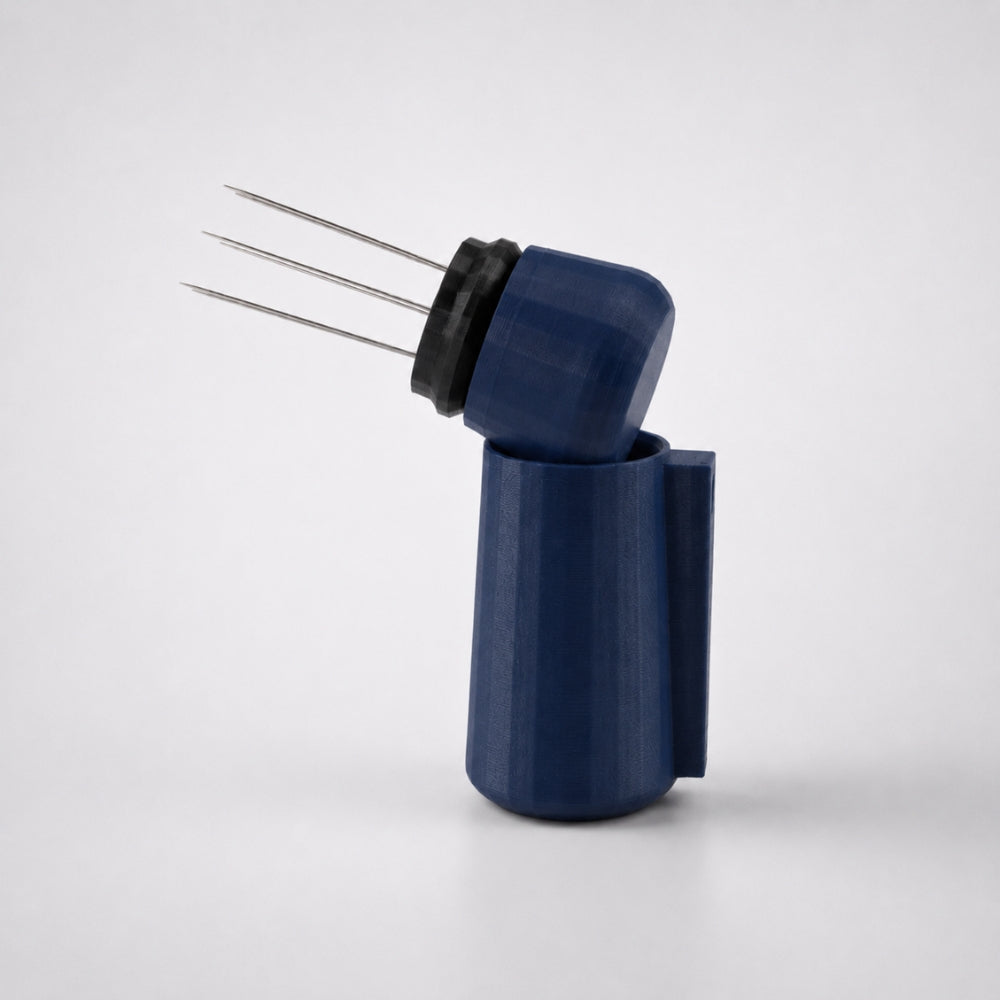Espresso WDT Tool with Magnetic Holder, Needle Coffee Stirrer Matte Dark Blue