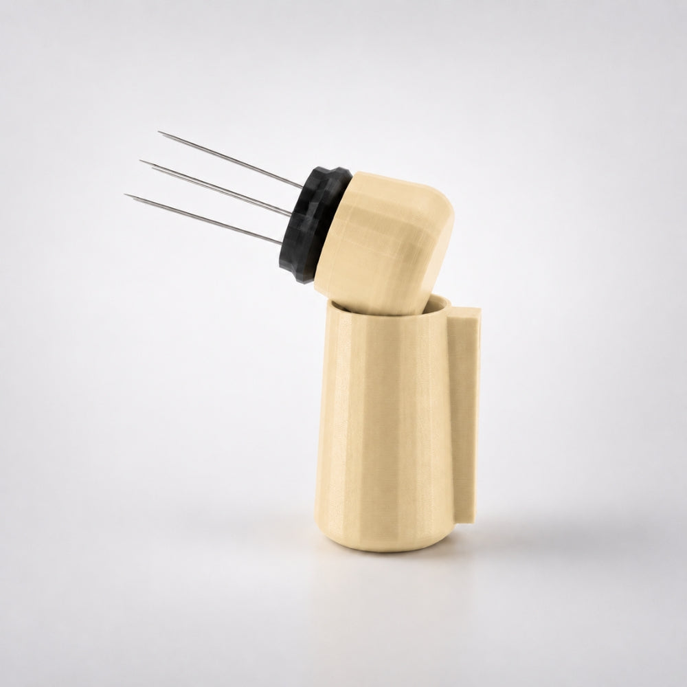 Espresso WDT Tool with Magnetic Holder, Needle Coffee Stirrer Matte Desert Tan