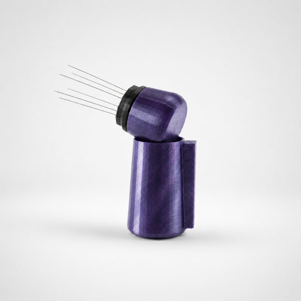 Espresso WDT Tool with Magnetic Holder, Needle Coffee Stirrer Galaxy Purple