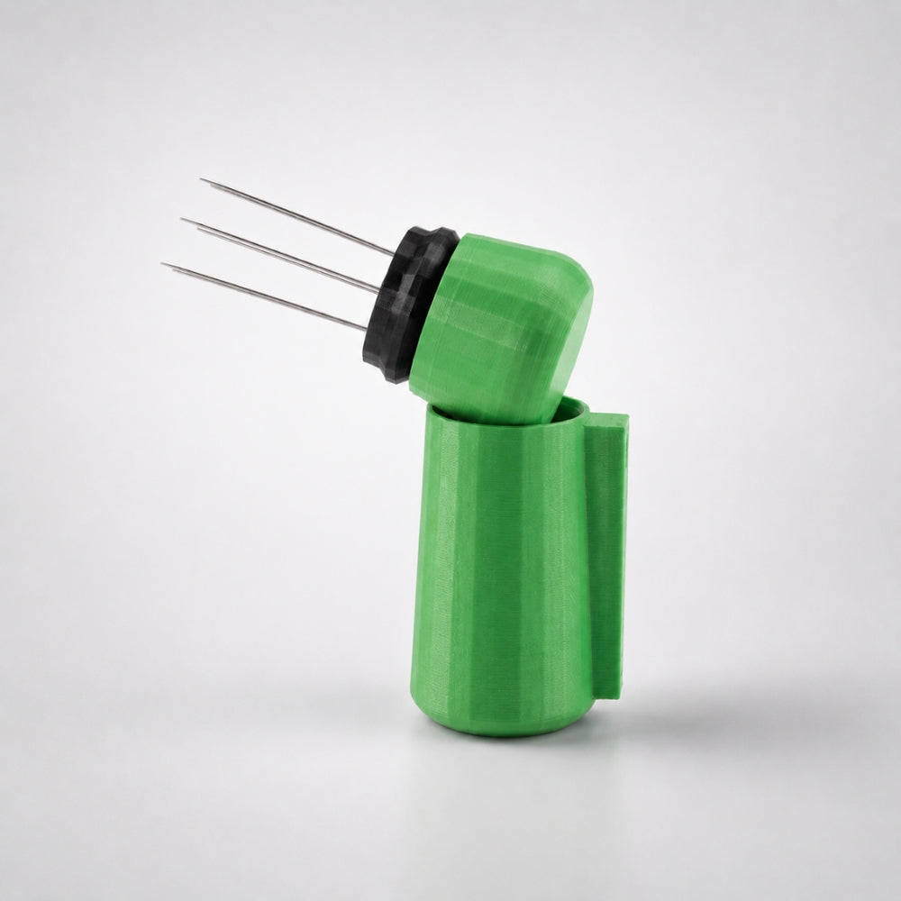 Espresso WDT Tool with Magnetic Holder, Needle Coffee Stirrer Matte Grass Green