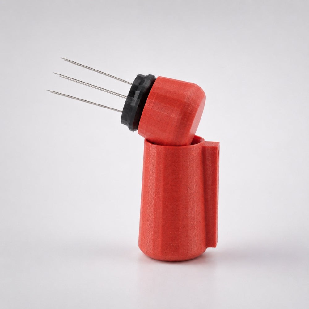 Espresso WDT Tool with Magnetic Holder, Needle Coffee Stirrer Marble Red