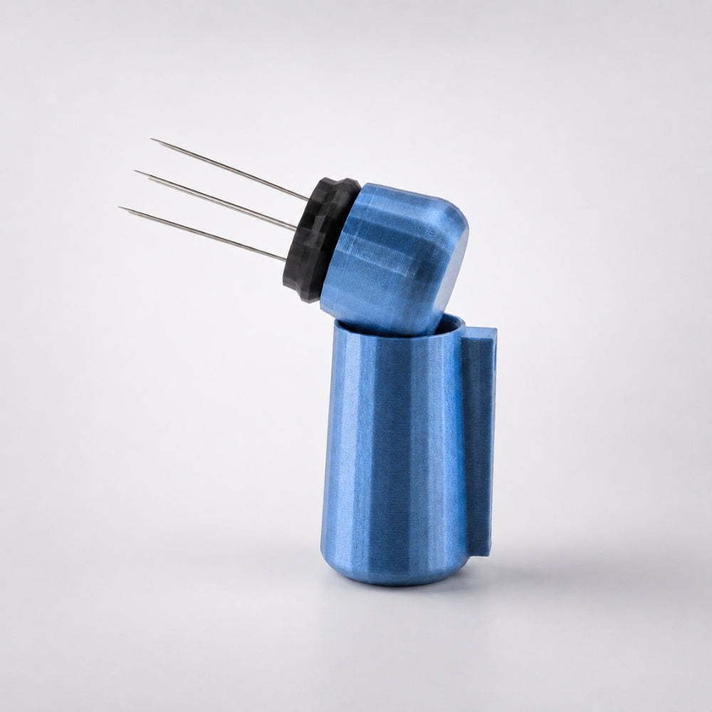 Espresso WDT Tool with Magnetic Holder, Needle Coffee Stirrer Metallic Blue