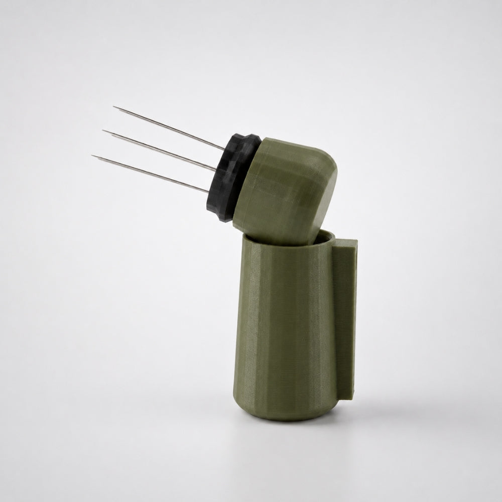 Espresso WDT Tool with Magnetic Holder, Needle Coffee Stirrer Matte Olive Green