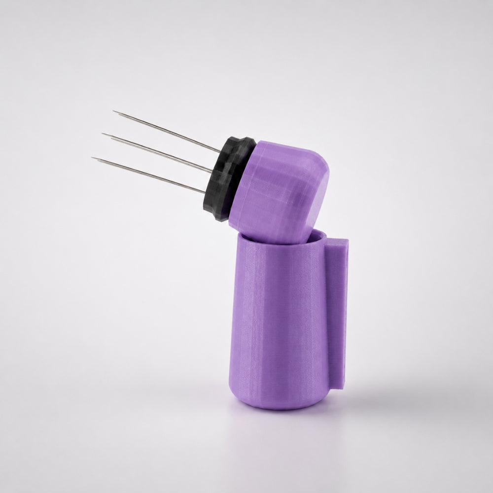 Espresso WDT Tool with Magnetic Holder, Needle Coffee Stirrer Matte Lilac Purple