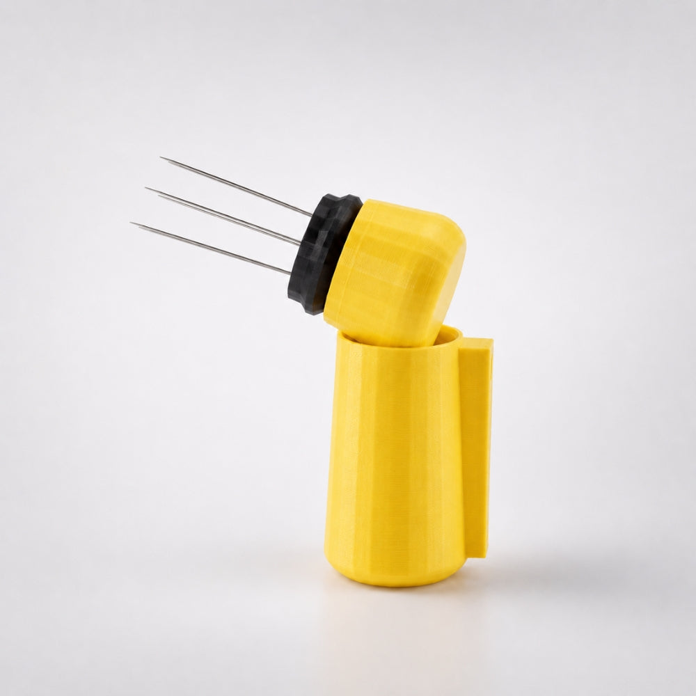 Espresso WDT Tool with Magnetic Holder, Needle Coffee Stirrer Matte Lemon Yellow