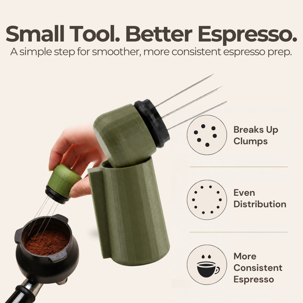 Espresso WDT Tool with Magnetic Holder, Needle Coffee Stirrer
