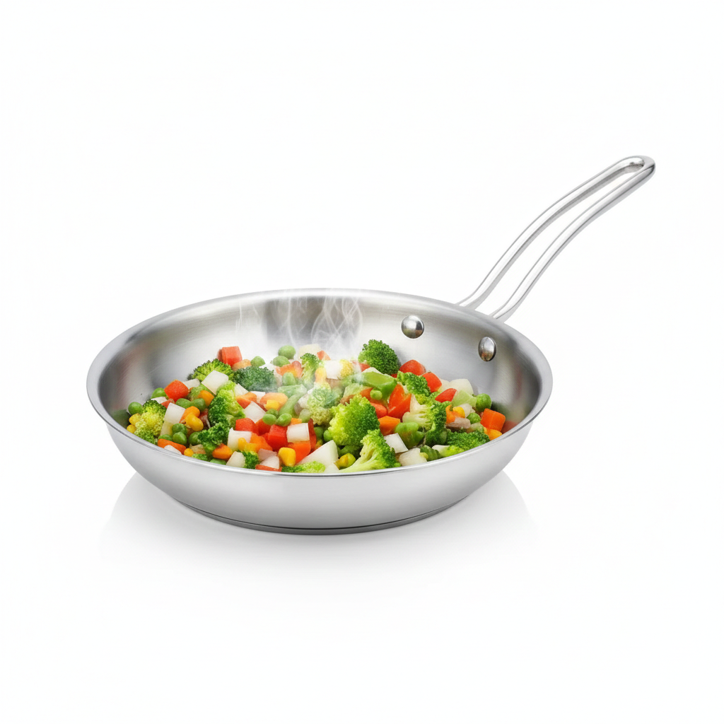 Tri-ply Stainless Steel Frying Pan