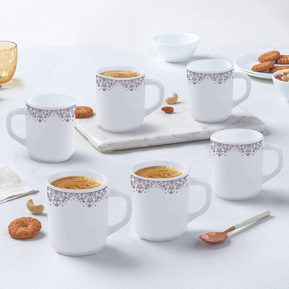 Opalware Lark Mug Set of 6