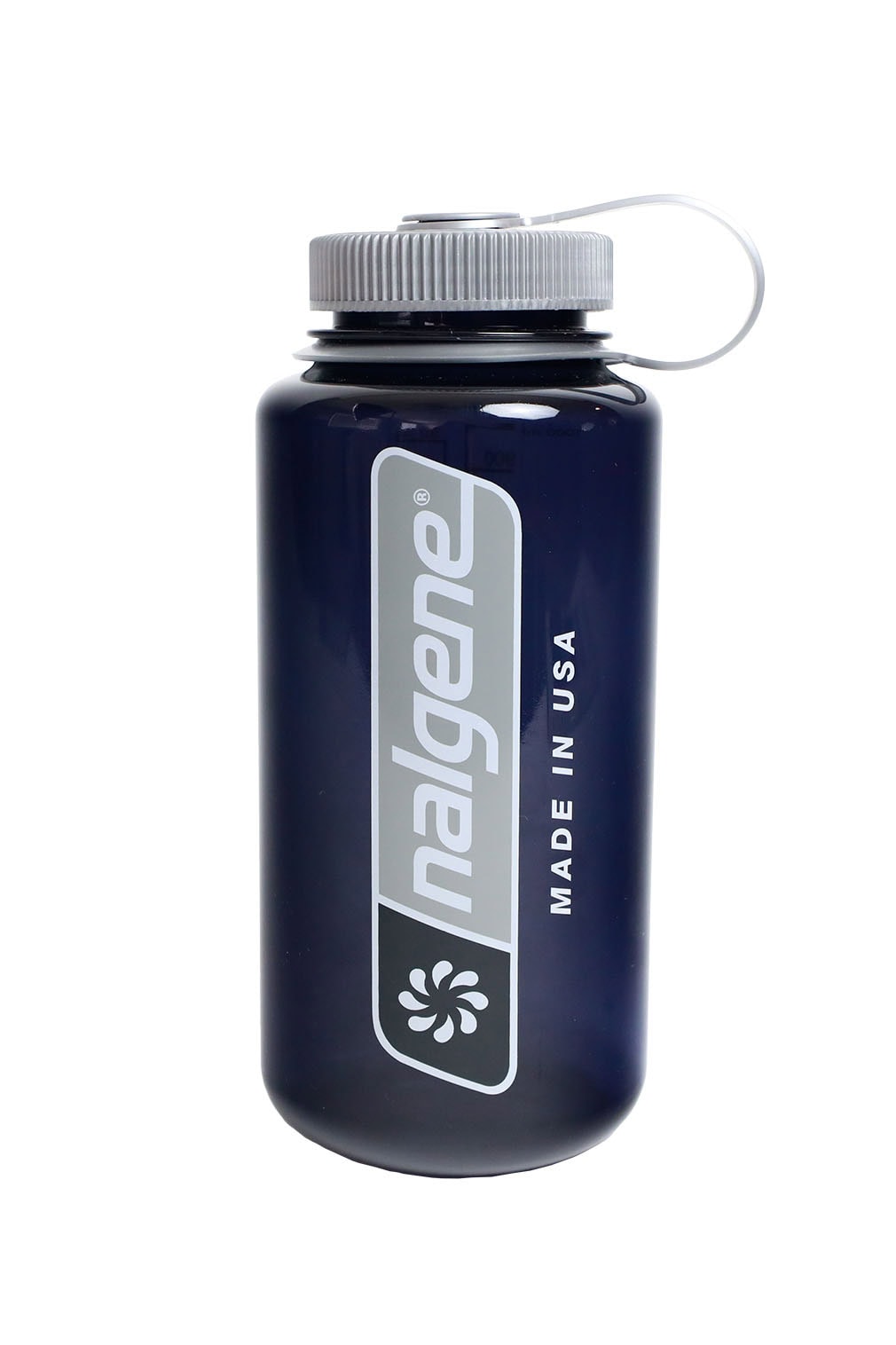 32oz / 1L Wide Mouth Water Bottle Odyssey Gray Large Logo